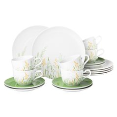 Liberty grass: Coffee set 18 pcs., Seltmann porcelain