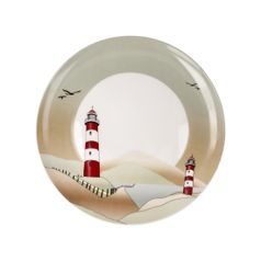 Dessert plate 23 cm Lighthouse, fien bone china, Goebel
