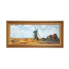 Obraz Tulipánová pole 27 / 57 / 4,50 cm, porcelán, C. Monet, Goebel