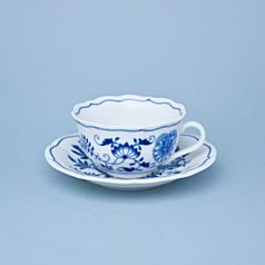 KVARTA: Šálek a podšálek C/1 + ZC1 (zrcadlový podšálek), 200 ml / 15,5 cm na čaj, Cibulák, originální z Dubí