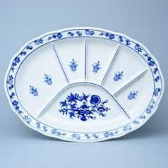 Talíř dělený 34,8 x 25 cm (např. na sushi), Cibulák, originální z Dubí