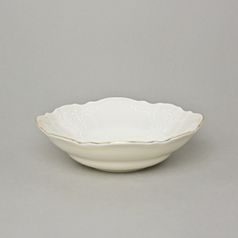 Bowl 19 cm, Thun 1794 Carlsbad porcelain, BERNADOTTE ivory + gold