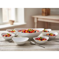 Kompotová souprava pro 6 osob velká, Thun 1794, karlovarský porcelán, Loos nedekor