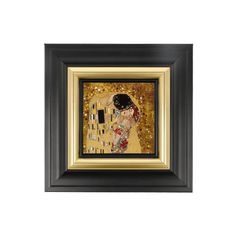 Picture The Kiss 18,5 / 3 / 18,5 cm, porcelain, G. Klimt, Goebel