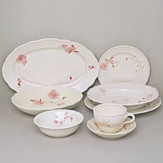 Jídelní sada 38 díl., cibulák ECO červený na ivory, Český porcelán a.s.