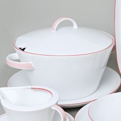 Soup tureen 3 l, Thun 1794, karlovarský porcelán, TOM red line
