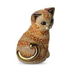 De Rosa - Orange Cat, 6 x 5 x 8 cm, Ceramic figure, De Rosa Montevideo