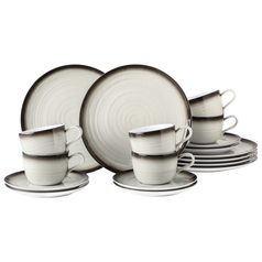 Terra CORSO: Coffee set 18 pcs., Seltmann porcelain