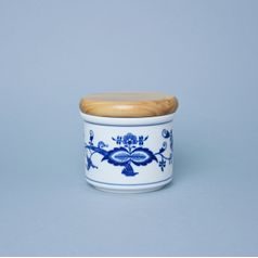 Dóza s dřevěným uzávěrem A - malá 8 x 9,7 cm, Cibulák, originální z Dubí