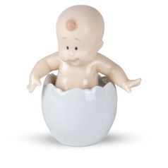 Baby "From An Egg?", 9 x 7 x 4,5 cm, NAO Porcelain Figures