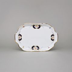 Small platter 23 x 15 cm, Thun 1794 Carlsbad porcelain, BERNADOTTE arms