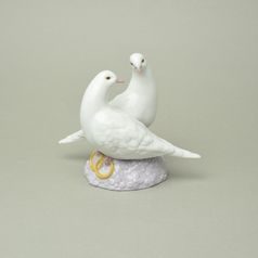 Anniversary doves 19 x 15 cm, NAO porcelain