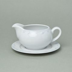 Sauce boat 400 ml with undersaucer, Thun 1794, Carlsbad porcelain, OPAL 80215