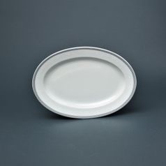 Dish side oval 24 cm, Thun 1794, karlovarský porcelán, OPÁL 80446