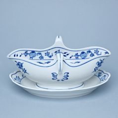 Sauceboat oval with stand 550 ml, Original Blue Onion Pattern