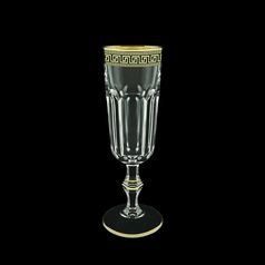Astra Gold: Champaigne glass 160 ml, 19 cm, Antique Golden Black