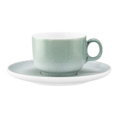 Cup for coffee 210 ml + saucer 16 cm, Sento AURA home - MINT, Seltmann porcelain