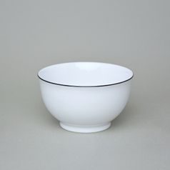 Olga: Miska 400 ml, 13 cm s černou linkou, Český porcelán a.s.