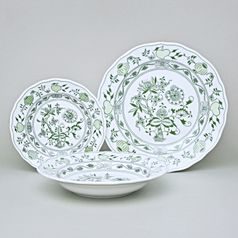 Plate set for 4 pers., 24-21-17 cm, Original Green Onion pattern