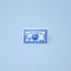 Známka poštovní porcelánová 8 x 5 cm, Výroční edice 160 let, Cibulák, originální z Dubí