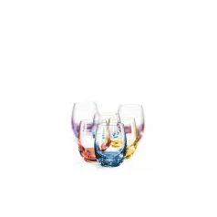 Spectrum 60 ml Rainbow - colour set, shot glass, 6 pcs., Crystalex