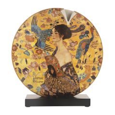 Vase Lady with fan 30,5 / 12,5 / 30 cm, porcelain, G. Klimt, Goebel