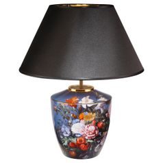 Table lamp Summer Flowers 40 / 40 / 47.5cm, porcelain, Jan Davidsz de Heem, Goebel