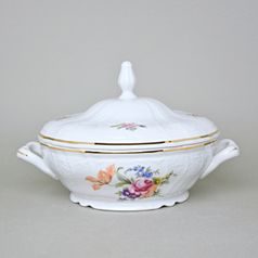 Soup / vegetable Tureen 1,5 l, Thun 1794 Carlsbad Porcelain, BERNADOTTE Meissen Rose