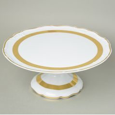 Talíř dortový 32 cm na noze, Marie Louise 88003, Thun 1794, karlovarský porcelán