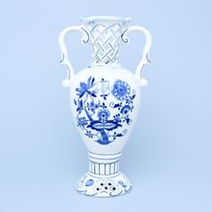 Vase perforated 29 cm, Original Blue Onion Pattern