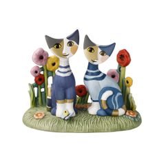 Cats Aura primaverile 16.5 / 10.5 / 13cm, biscuit china, Cats Goebel R. Wachtmeister