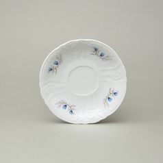 Podšálek 15,5 cm, Thun 1794, karlovarský porcelán, BERNADOTTE motýli