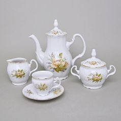 Mokka souprava pro 6 osob, Thun 1794, karlovarský porcelán, BERNADOTTE 023011