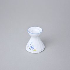 Candleholder 6,5 cm, Thun 1794 Carlsbad porcelain, BERNADOTTE Forget-me-not-flower