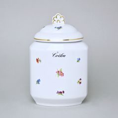 Jar for food storage 1,1 l, with a sign "Čočka" (Lentils), Hazenka, Český porcelán a.s.