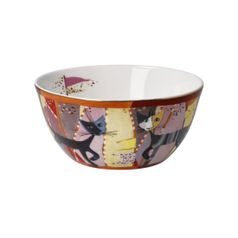 Bowl R. Wachtmeister - Sottosopra, 15 / 15 / 7 cm, Fine Bone China, Cats Goebel