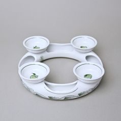 Advent candleholder 18 cm, Original Green Onion Pattern