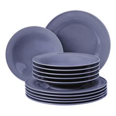Beat modrá lilac: Talířová sada 12-díl., porcelán Seltmann