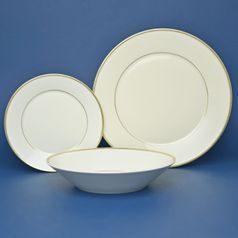 Lea ivory + gold: Plate set for 6 pers., Thun 1794