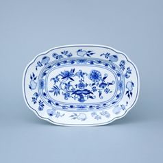 Flat oval dish 24 cm, Original Blue Onion Pattern