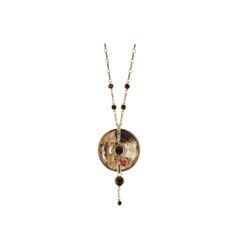 Náhrdelník Polibek, 4,5 / 4,5 / 8 cm, porcelán, G. Klimt, Goebel