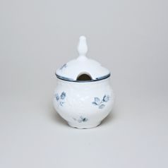 Mustard bowl 150 ml (small sugar bowl), Thun 1794 Carlsbad porcelain, BERNADOTTE blue flower