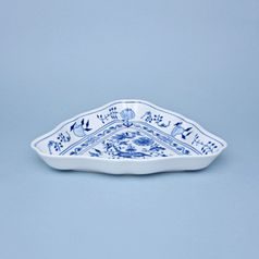 Salad bowl triangual 24 cm, Original Blue Onion Pattern