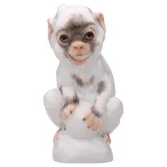 Young monkey 6 cm, Little animal children collection, Meissen porcelain