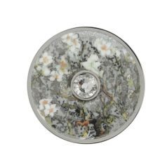 Brooch Almond Tree Silver 5 / 5 / 1 cm, porcelain, V. van Gogh, Goebel