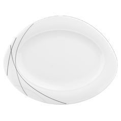 Platter oval 25 cm, Trio 71381 Highline, Seltmann Porcelain