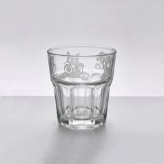 Dětská sklenice Veselá zvířátka, 200 ml, sklo, Solbika Glassworks Poland