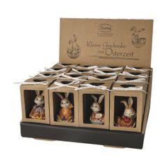 Easter bunny small stoneware figurine 7 cm in egg-shell, Goebel