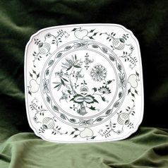 Plate square 29 cm, Green Onion Pattern, Cesky porcelan a.s.