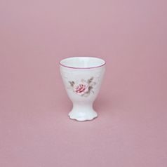 Pink line: Egg cup footed, Thun 1794 Carlsbad porcelain, BERNADOTTE roses